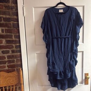 Joyfolie Kids High Low Dress in Deep Blue